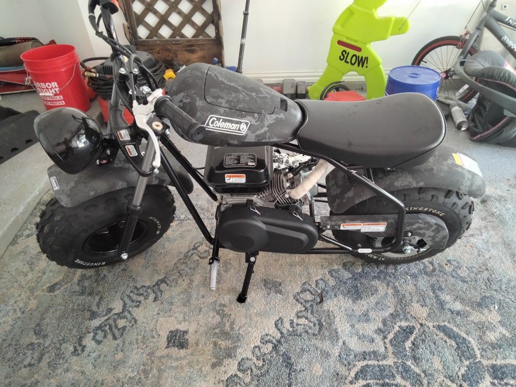 coleman mini bike black camo Coleman Mini Bike CT200EX Black Camo for Sale in Katy, TX