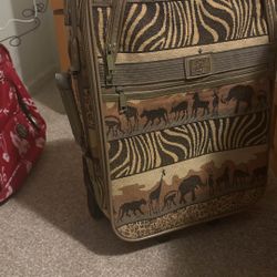 Safari Print Carryon Luggage Bag 