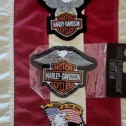 HARLEY DAVIDSON EAGLE PATCHES FOR VEST JACKET