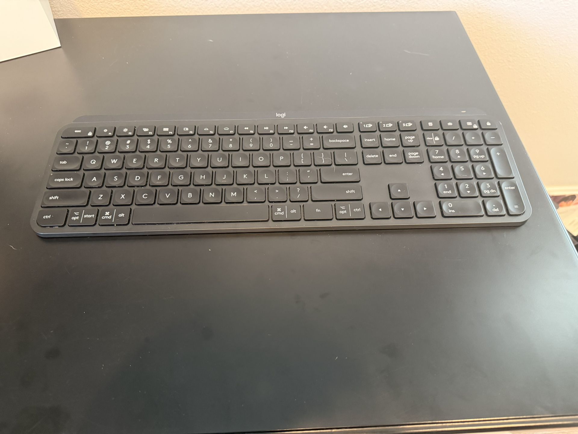 Logitech MX Keys Advanced Wireless Illuminated Keyboard - Excellent Condition
