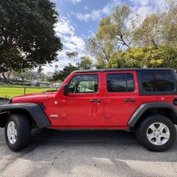 2020 Red Jeep Wrangler Unlimited Sport