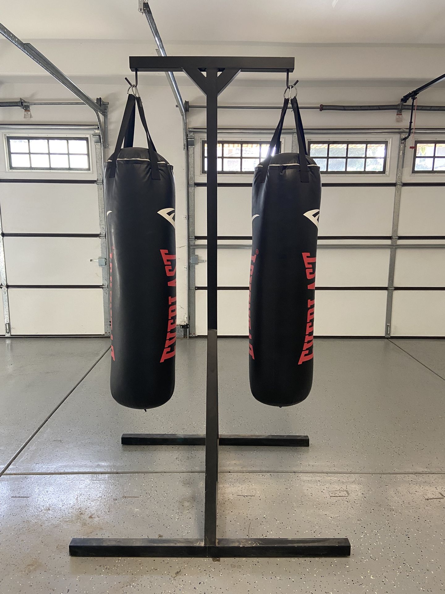 Heavy Bag Stand With 2 Heavy Bags
