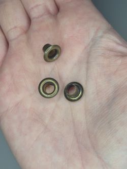 120pc 1.5mm Antique Gold Eyelets Metal Grommets Leathercraft Sewing Craft Repair