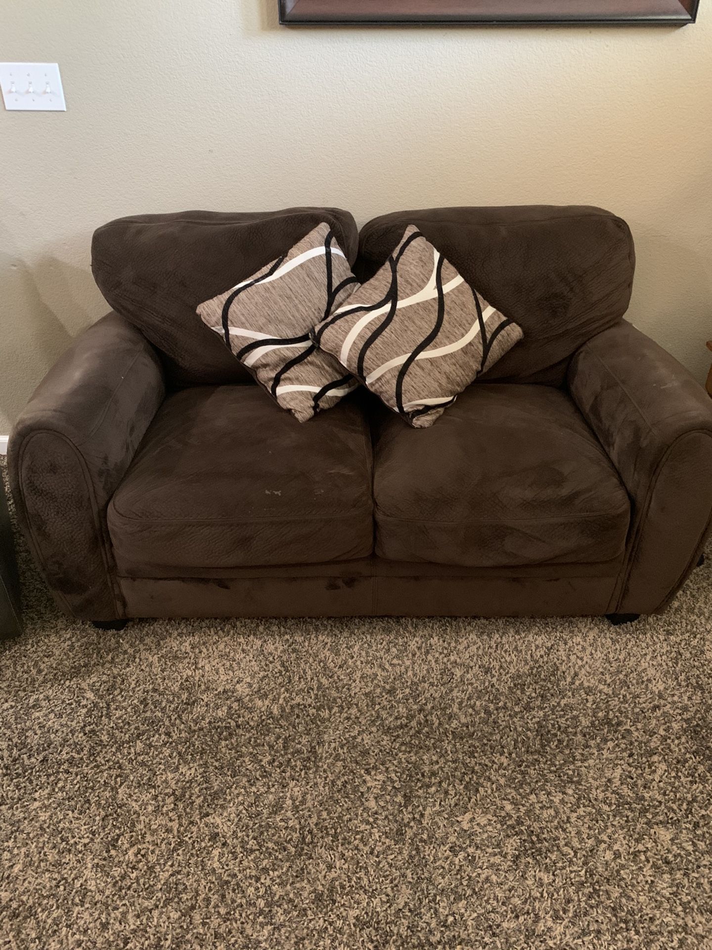 Small Couch with Pillowes Included 