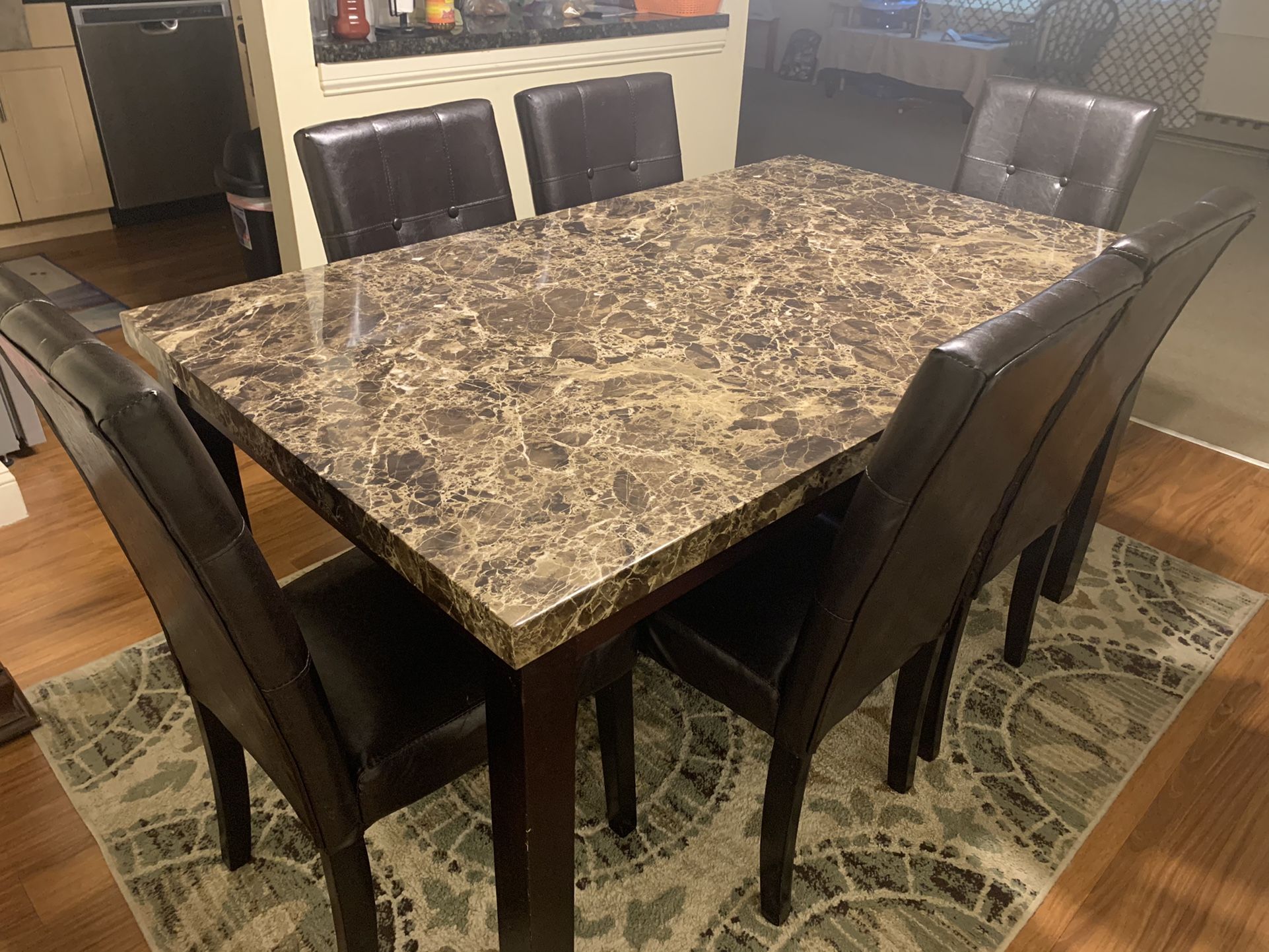 Donning Table With 6chair