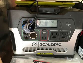 4 Goal Zero lead acid Yeti 400 (2) with doubled external battery