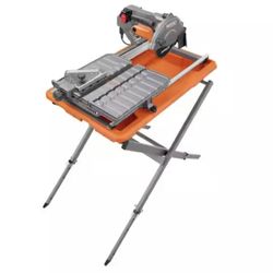 RIDGID 9 Amp Corded 7 in. Wet Tile Saw with Stand