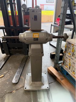 Industrial baldor polishing wheel buffing machine