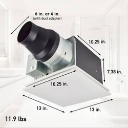 NEW SEALED BOX Panasonic FV-0511VKS3S WhisperGreen Select Pick-A-Flow 30 to 110 CFM Bathroom Exhaust Fan Flex-Z Fast Bracket-4/6 in. Duct Adapter MSRP