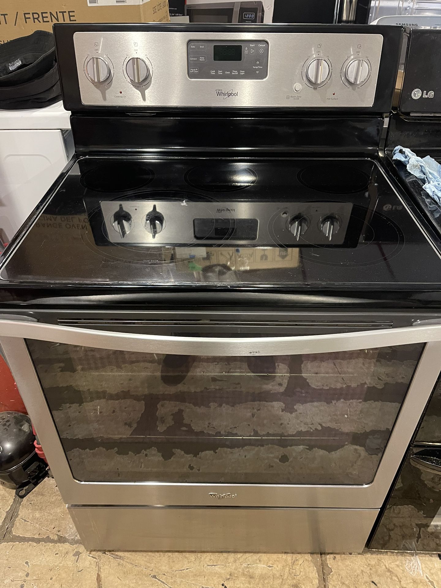 30” GlasTop Stainless Steel Whirlpool Electric Stove FOR SALE!!!