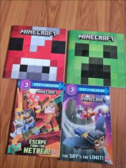 4 minecraft books. Easy readers
