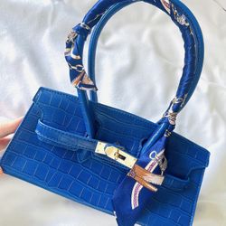 Classy Blue Shoulder Bag