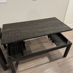 Coffee and end table set