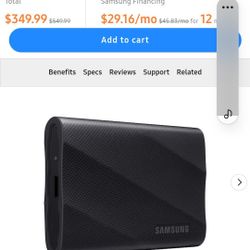 Samsung Portable SSD T9  4tb