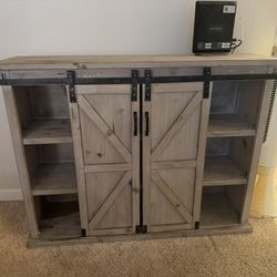 Farm House Sliding Door Cabinet 