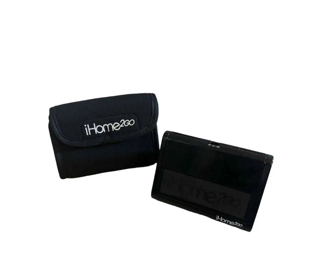 iHome 2Go iHM3B Portable Stereo Speaker System for iPod Black Corded Go Anywhere