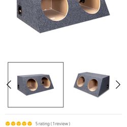 2 10”  Subwoofer Box Sealed 
