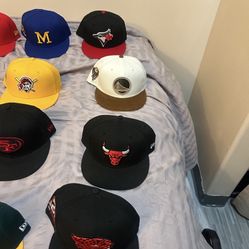 Fitted Hats Size 7 5/8 Or 7 1/2 