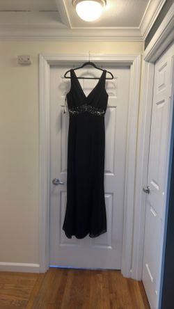Evening Gown, black, beaded size 12 never worn