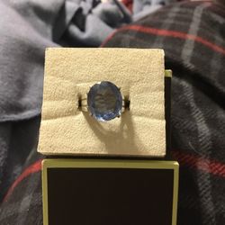 925 Blue Spinel ring