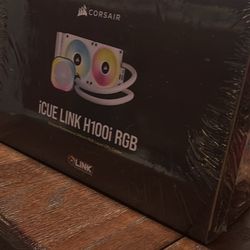 Corsair iCUE LINK H100i RGB 240mm AIO – White (Brand New, Sealed)