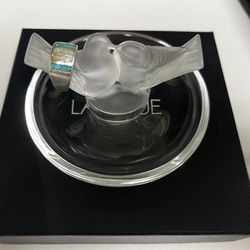 Lalique Crystal Ring Holder Or Trinket Dish