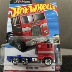 Hot Wheel Optimus Prime $8