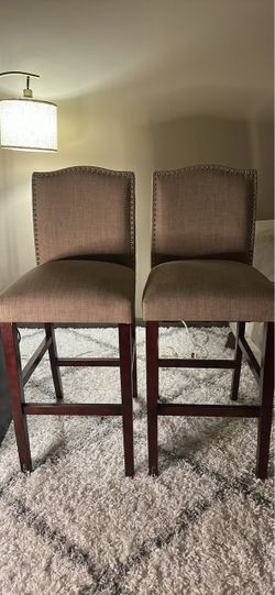 Two barstools 26” from floor to base of stool