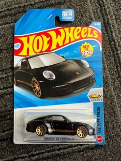Hot Wheels Black Porsche 911 Carrera T | Brand New | Factory Fresh