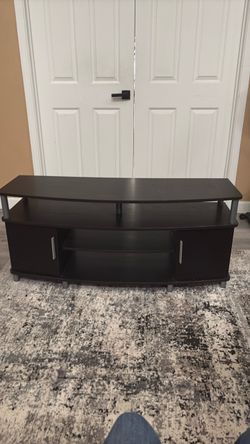 Dark Brown TV Stand with Storage