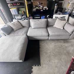 Bloor Gray 3 Piece Sectional By Four hands 