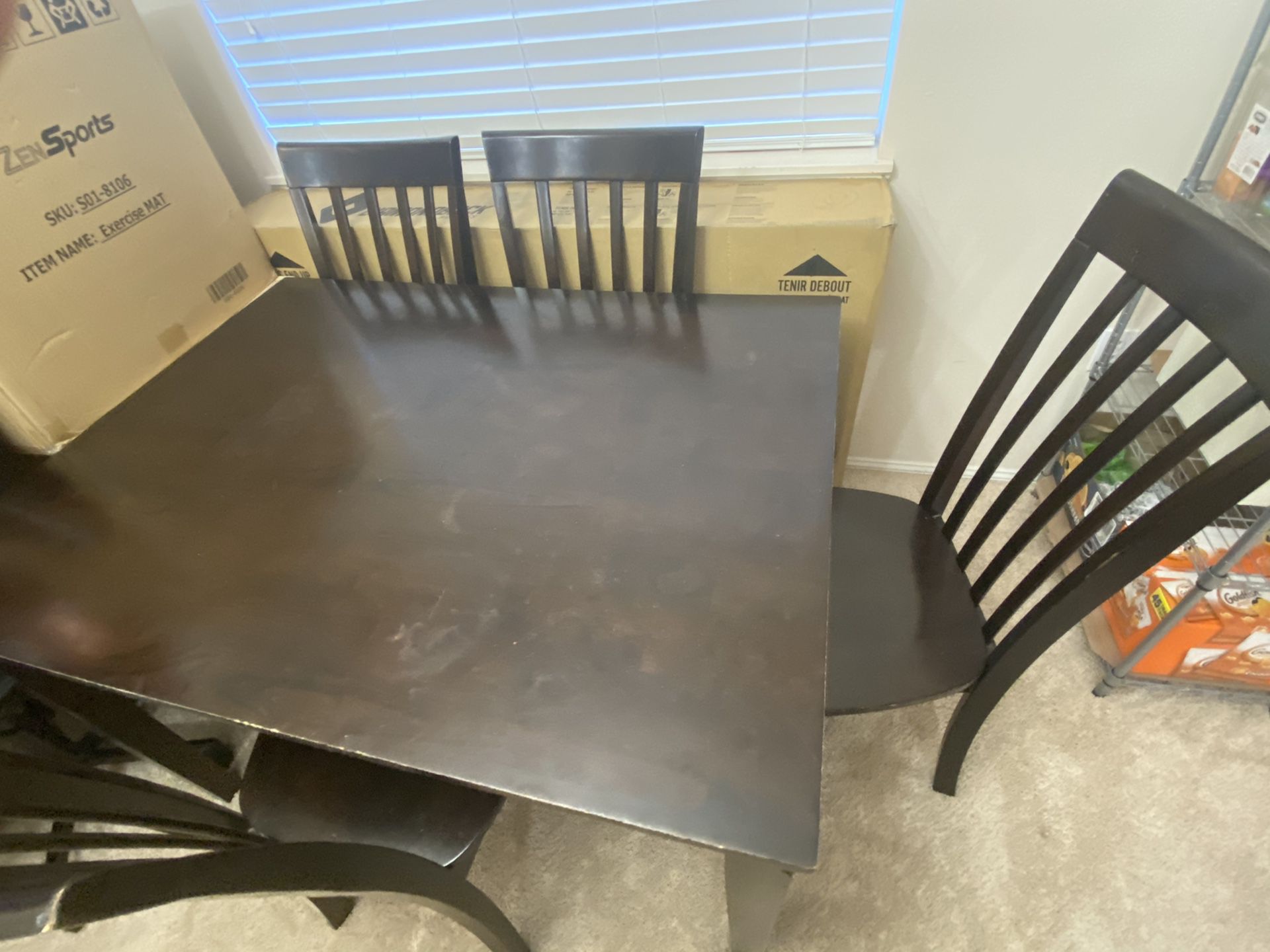 Free kitchen table and 4 chairs