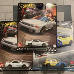 Hot wheels - Skyline R32 / Honda Civic EG