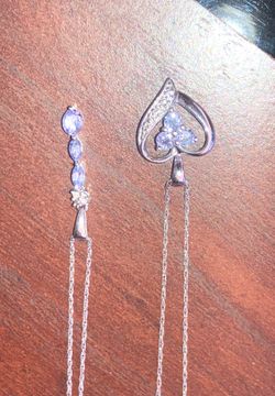 2 10k tanzanite necklaces 5 tanzanite rings size 6.5
