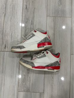 Jordan 3s “red thunder” Size 10