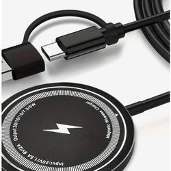 15W Magnetic Wireless Charger – Fast Charging USB-C (New)