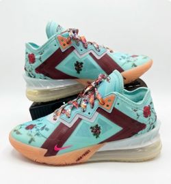 Nike LeBron 18 Low React x Mimi Plange Daughters Mens Sz 7 US Shoes CV7562-400