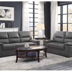 Michigan 2 piece sofa and loveseat set