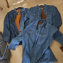 4XLT Men's Jean Jackets with Lining