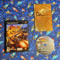 Jak X Combat Racing Sony Playstation 2 PS2 Game Disc Case Artwork Manual Complete CIB 