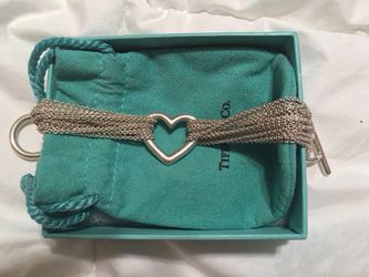 Tiffany & Co Row Chain Heart Toggle Bracelet