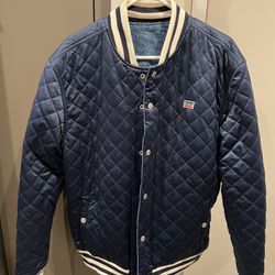 Levi’s Quilted Denim Reversible Varsity Jacket