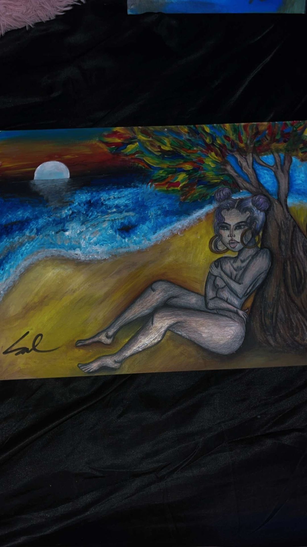 Color Pencil And Acrylic Painting
