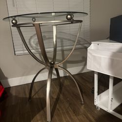 Glass Round Table