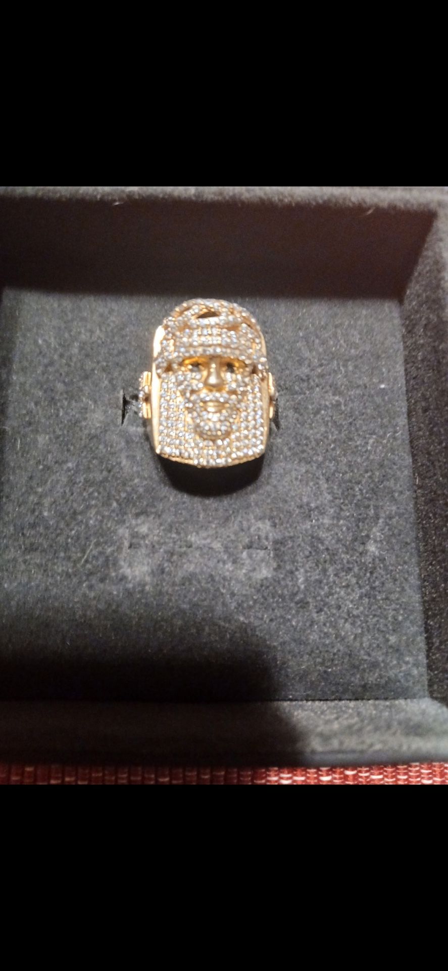 I0k Gold Jesus Face Ring