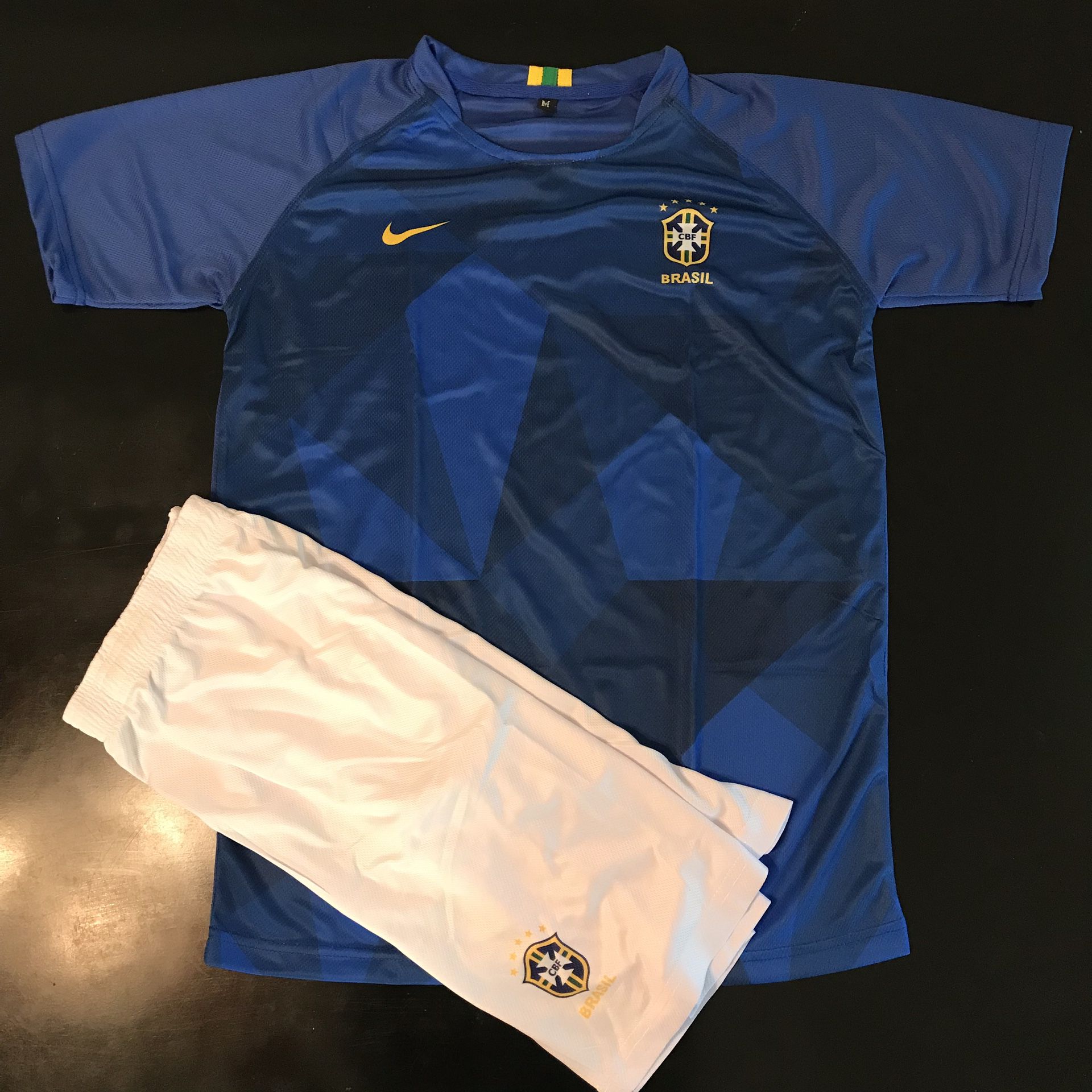 NEW! Brazil Jersey & shorts. All size MEDIUM.