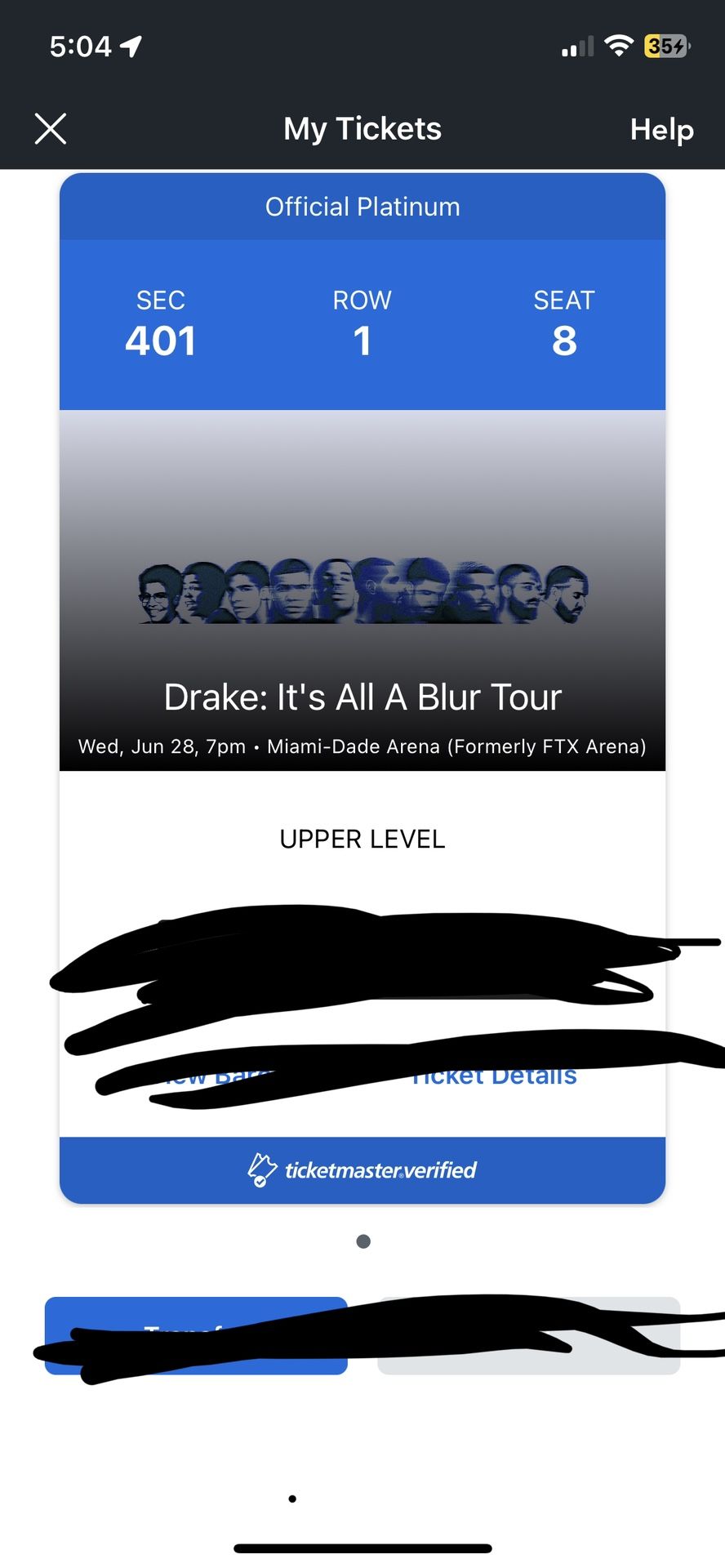 Drake It’s All A Blur Tour Premium Tickets