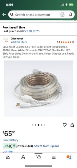 Led Light Ropes 50 Ft