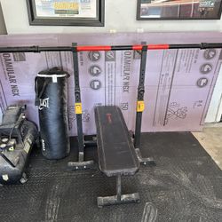 Punching Bag And Rack