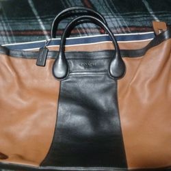 Authentic COACH Pebble Brown Briefcase /Laptop Tote